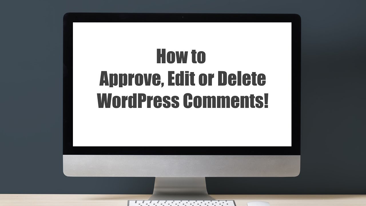 comments editing in wordpress