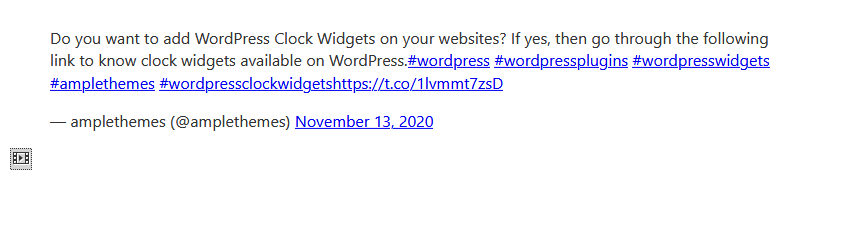 Embed links as seen on the visual editor