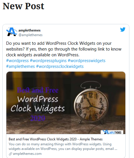 Tweet successfully embedded