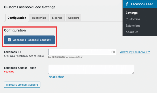 Custom Facebook Feed