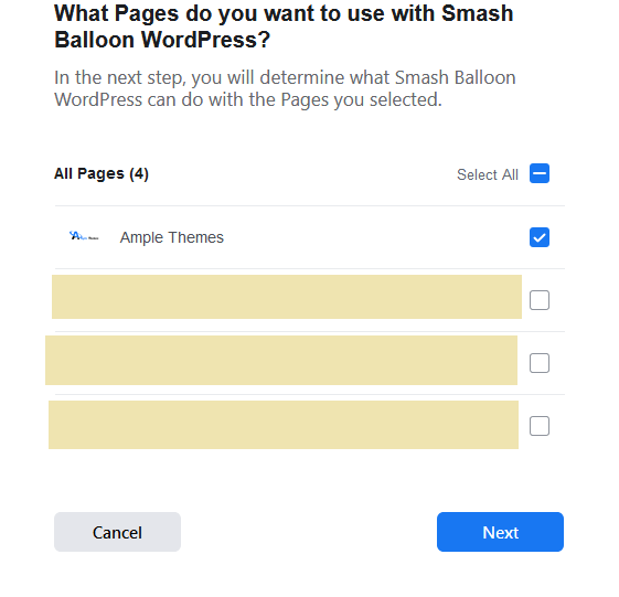 Connecting a Facebook Page