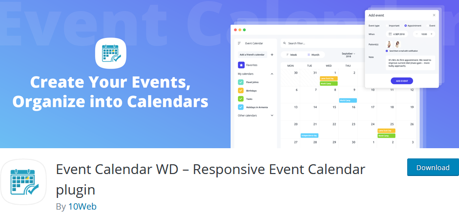 Event Calendar WD